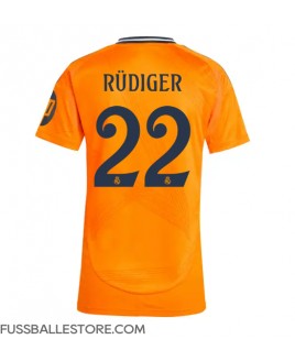 Günstige Real Madrid Antonio Rudiger #22 Auswärtstrikot Damen 2024-25 Kurzarm